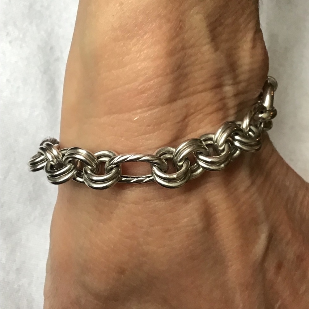 Sterling silver (925) link bracelet. UNIQUE & RARE